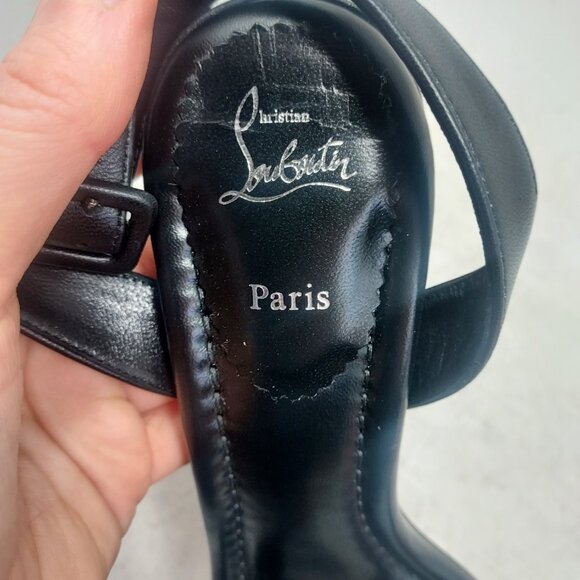 Christian Louboutin Black Miss Jane Sandal - Picture 5 of 13